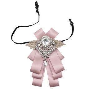 1874 Sparkle Bow Ties and Big Rhinestone Bow Tie Satin Ribbon Bowtie
